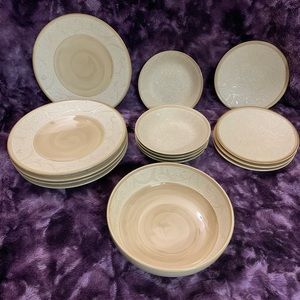 Cappuccino Mosaic by Gourmet Expressions - Stoneware -16 pieces